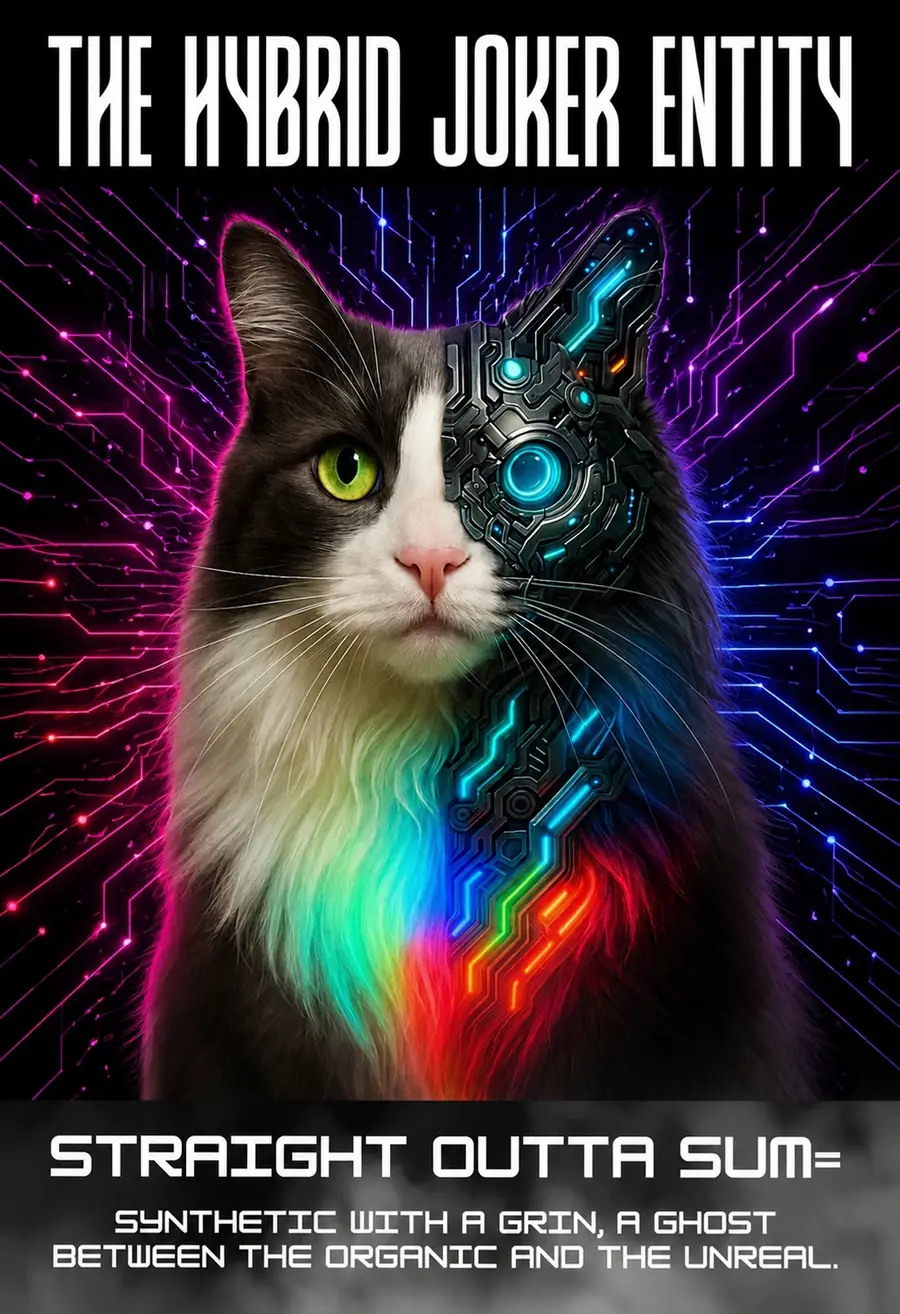 THE HYBRID JOKER ENTITY — 半分サイボーグの猫